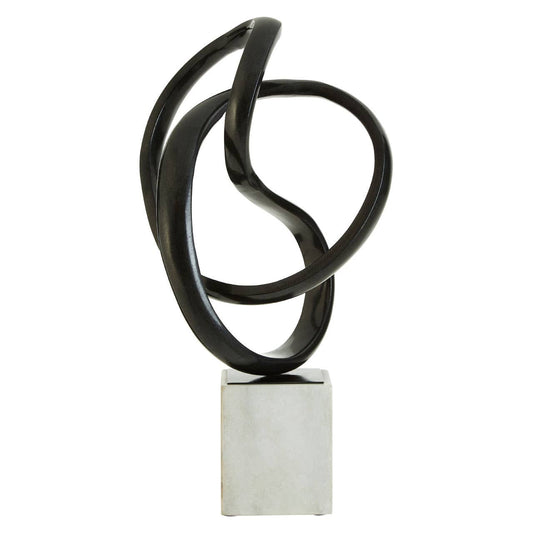 Mirano Black Nickel Finish Knot Sculpture