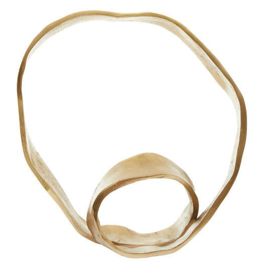 Prato Gold Finish Knot Sculpture