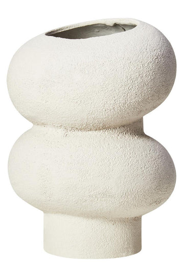 Dunas Small Textured White Bubble Vase