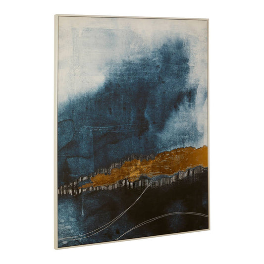 Astratto Blue And Gold Wall Art