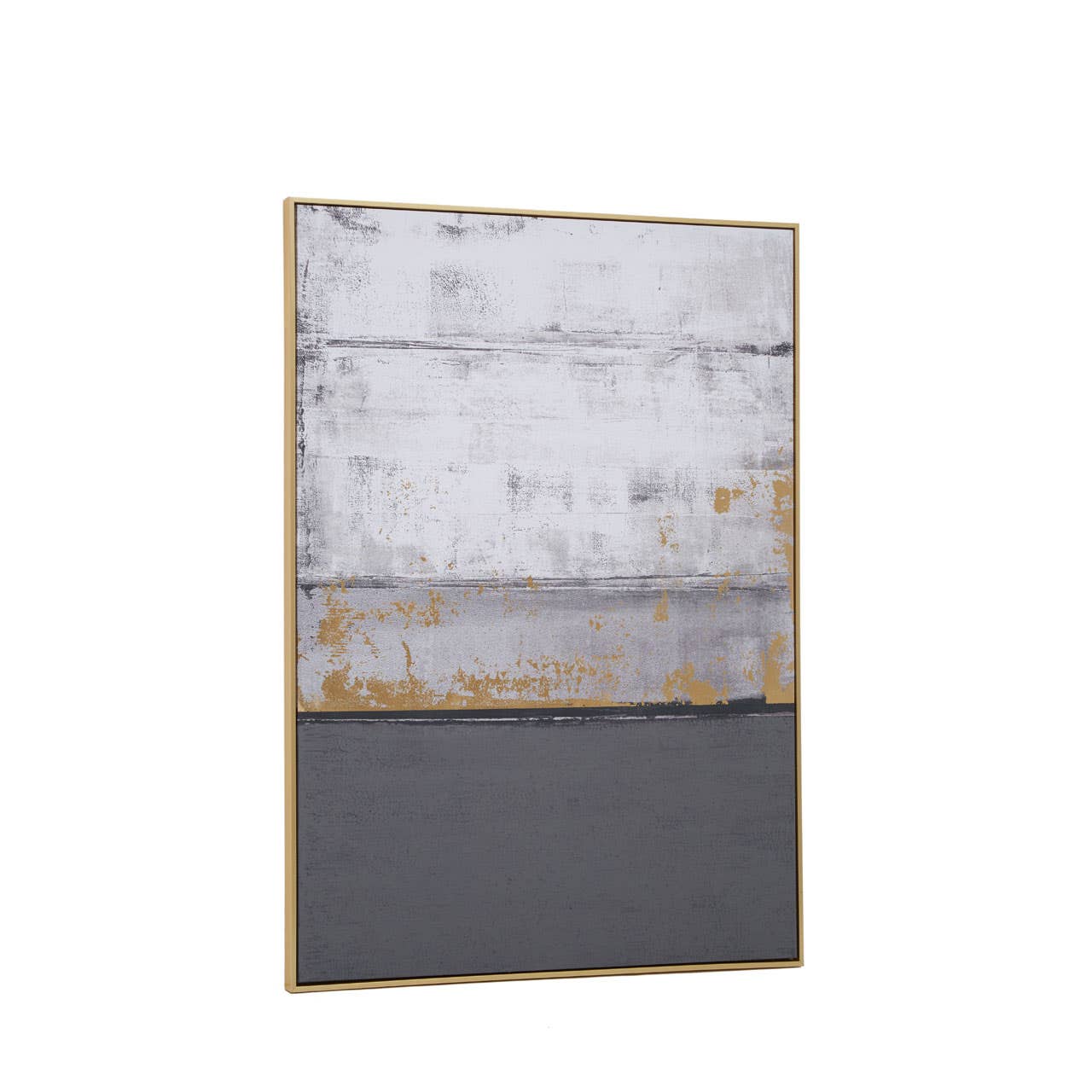 Astratto Grey Oil Paint Wall Artwork