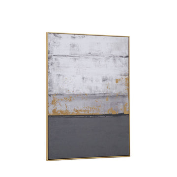 Astratto Grey Oil Paint Wall Artwork