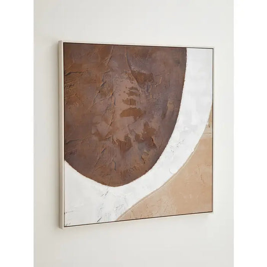 Astratto Brown and Natural Textured Wall Art