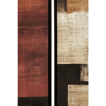 Astratto Set Of 2 Multi Colour Wall Art