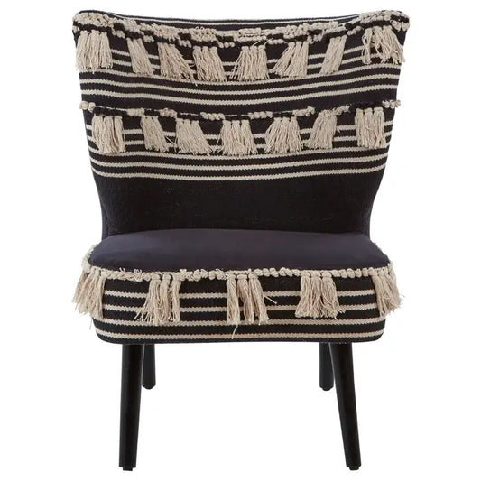 Cefena Black Moroccan Chair