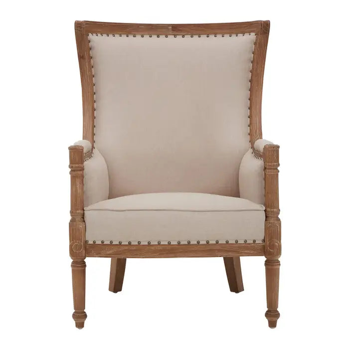 Cabra High Back Cream Chair