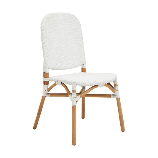 Manado Natural and White Rattan Dining Chair